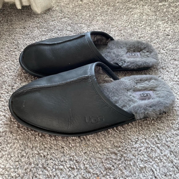 UGG Other - Men’s UGG Leather Scuff Slippers